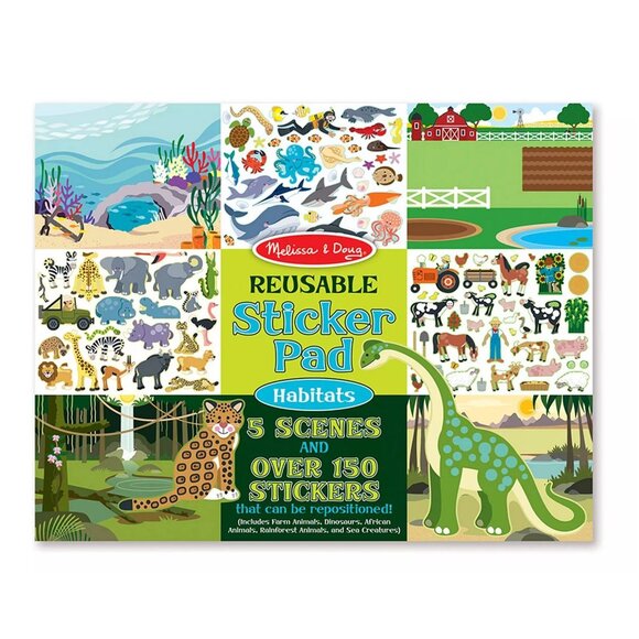 Melissa & Doug Reusable Sticker Pad: Dress-Up - 165+ Reusable Stickers - Picture 1 of 4
